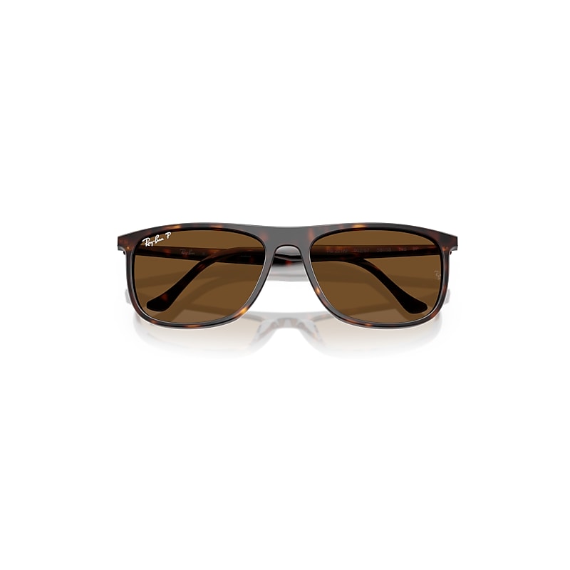 Ray Ban Rb2216 Sunglasses Havana Frame Brown Lenses Polarized 58-18 In Havana