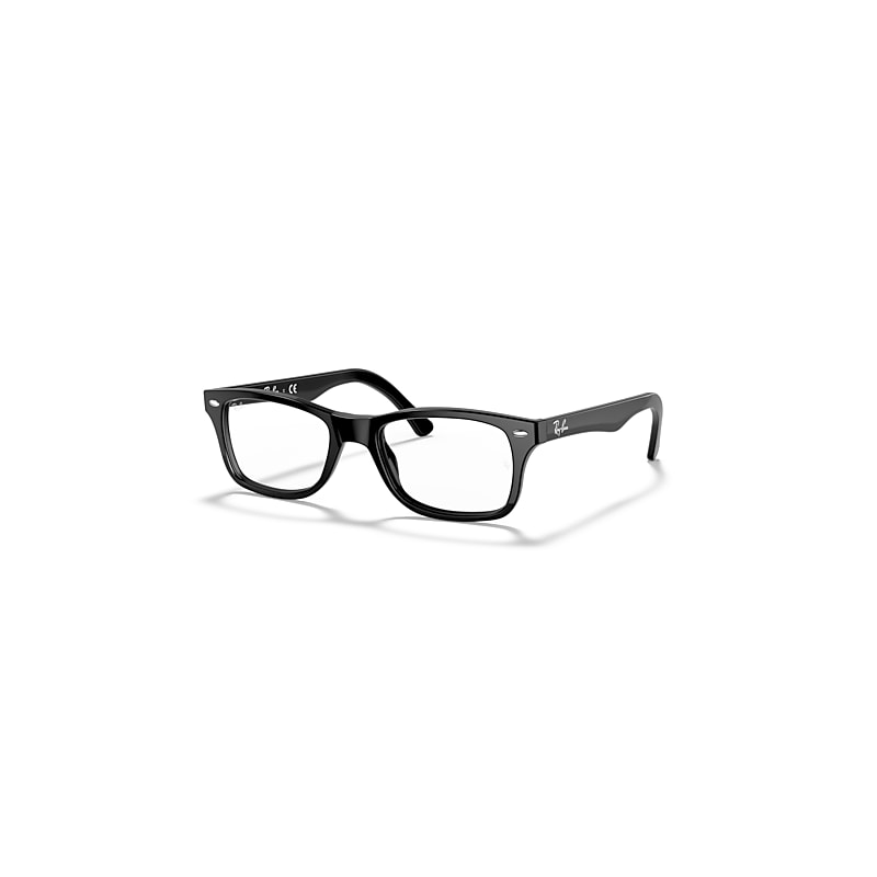 Ray-Ban Eyeglasses Unisex Rb5228 Optics - Black Frame Clear Lenses 53-17