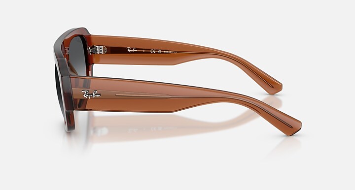 Ray-Ban Sunglasses Unisex Rb2218 - Transparent Brown Frame Grey Lenses 55-22 Polarized