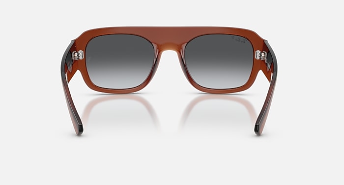 Ray-Ban Sunglasses Unisex Rb2218 - Transparent Brown Frame Grey Lenses 55-22 Polarized