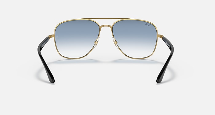 Ray-Ban Sunglasses Rb3683 Black Frame Blue Lenses