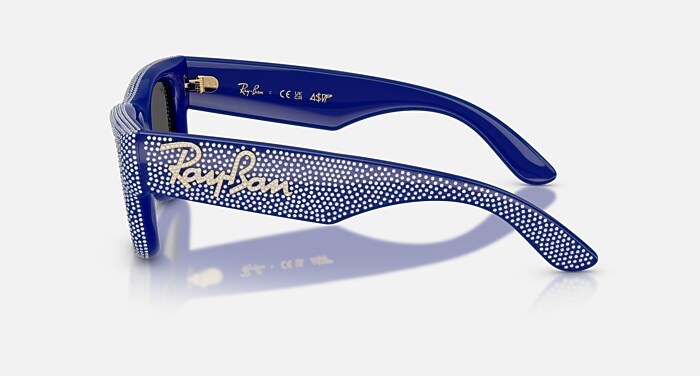 WAYFARER PUFFER CRYSTAL PAVÈ EDITION Sunglasses in Blue & Strass