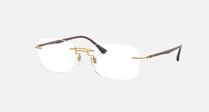 RB8750 Eyeglasses with Gold Frame - RB8750 | Ray-Ban® display picture 3