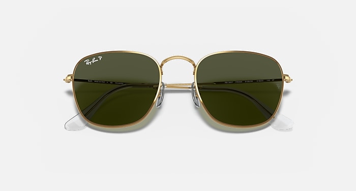 Ray-Ban Frank Sunglasses Gold Frame Green Lenses 51-20