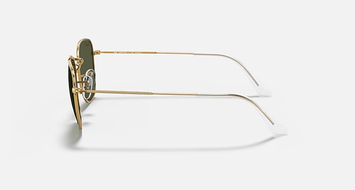 Ray-Ban Frank Sunglasses Gold Frame Green Lenses 51-20