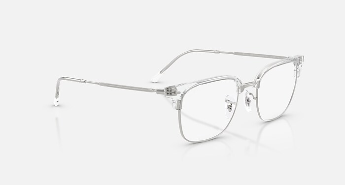 NEW CLUBMASTER OPTICS Eyeglasses with Transparent On Silver