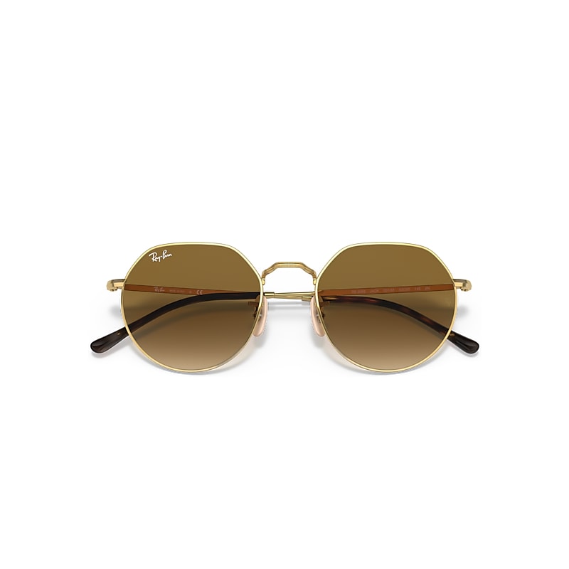 Ray-Ban Jack Sunglasses Arista Gold Frame Brown Lenses 51-20