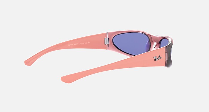 RB4332 Sunglasses in Transparent Pink and Blue - RB4332