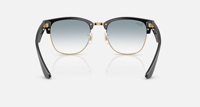 Ray-Ban Sunglasses Unisex Clubmaster Reverse - Black Frame Blue Lenses 54-21