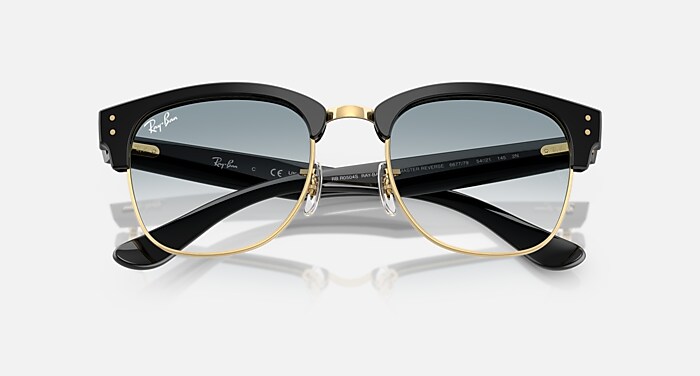 Ray-Ban Clubmaster サングラス ブラック/ゴールド Ray-Ban Clubmaster Black & Gold Polarized Sunglasses | Zumiez