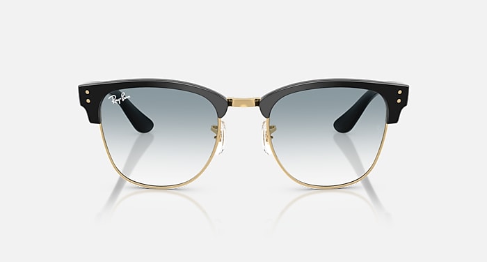 Ray-Ban Sunglasses Unisex Clubmaster Reverse - Black Frame Blue Lenses 54-21