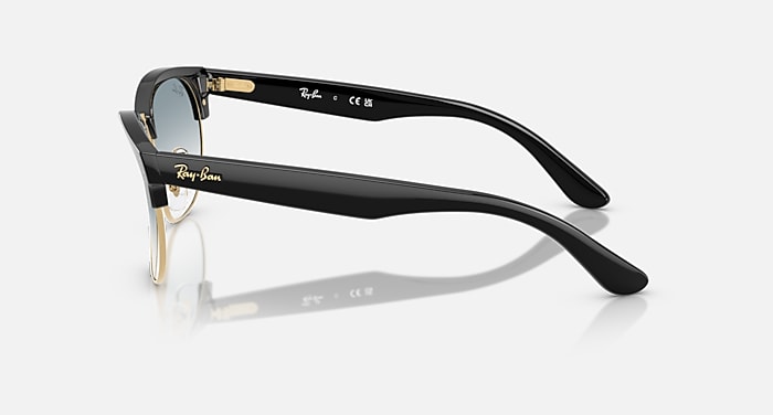 Ray-Ban Sunglasses Unisex Clubmaster Reverse - Black Frame Blue Lenses 54-21