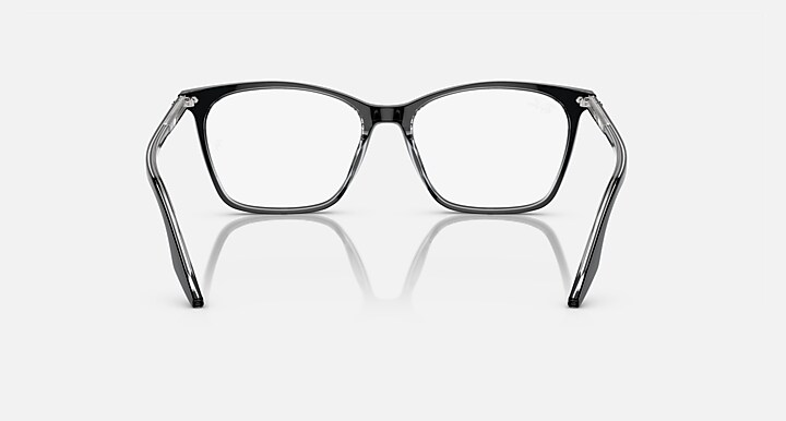 Ray-Ban Eyeglasses Woman Rb5422 Optics Prescription - Havana On Transparent Frame Clear Lenses Polarized 54-16