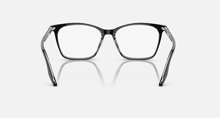 RB5422 OPTICS Eyeglasses with Black On Transparent Frame