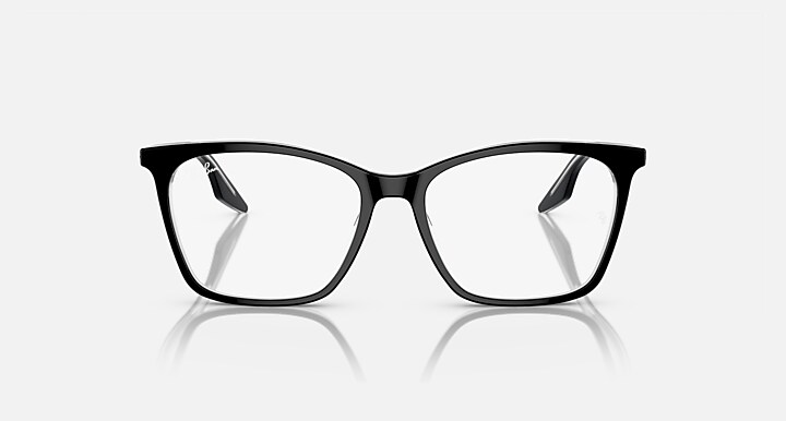 Ray-Ban Eyeglasses Woman Rb5422 Optics Prescription - Havana On Transparent Frame Clear Lenses Polarized 54-16