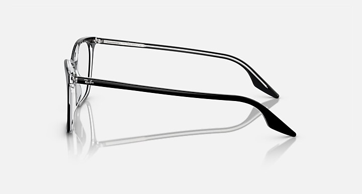 Ray-Ban Eyeglasses Woman Rb5422 Optics Prescription - Havana On Transparent Frame Clear Lenses Polarized 54-16