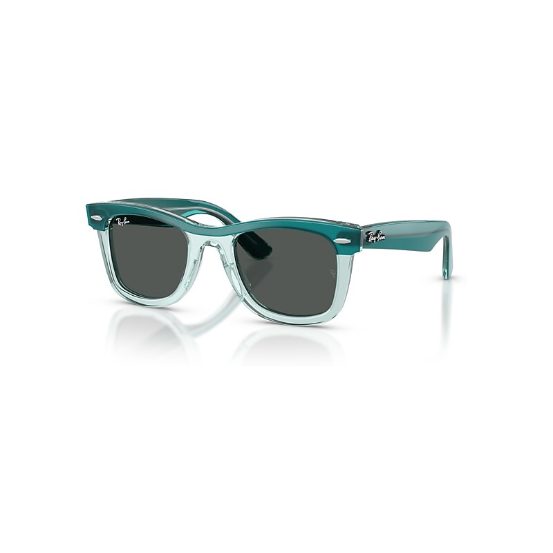 Ray-Ban Sunglasses Children Mini Street Neat - Green Transparent Frame Grey Lenses 45-20