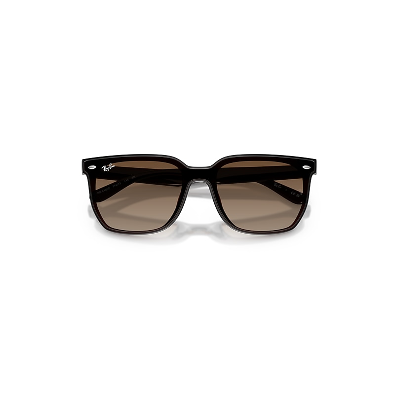 Ray Ban Rb4466d Sunglasses Transparent Dark Brown Frame Brown Lenses 01-47