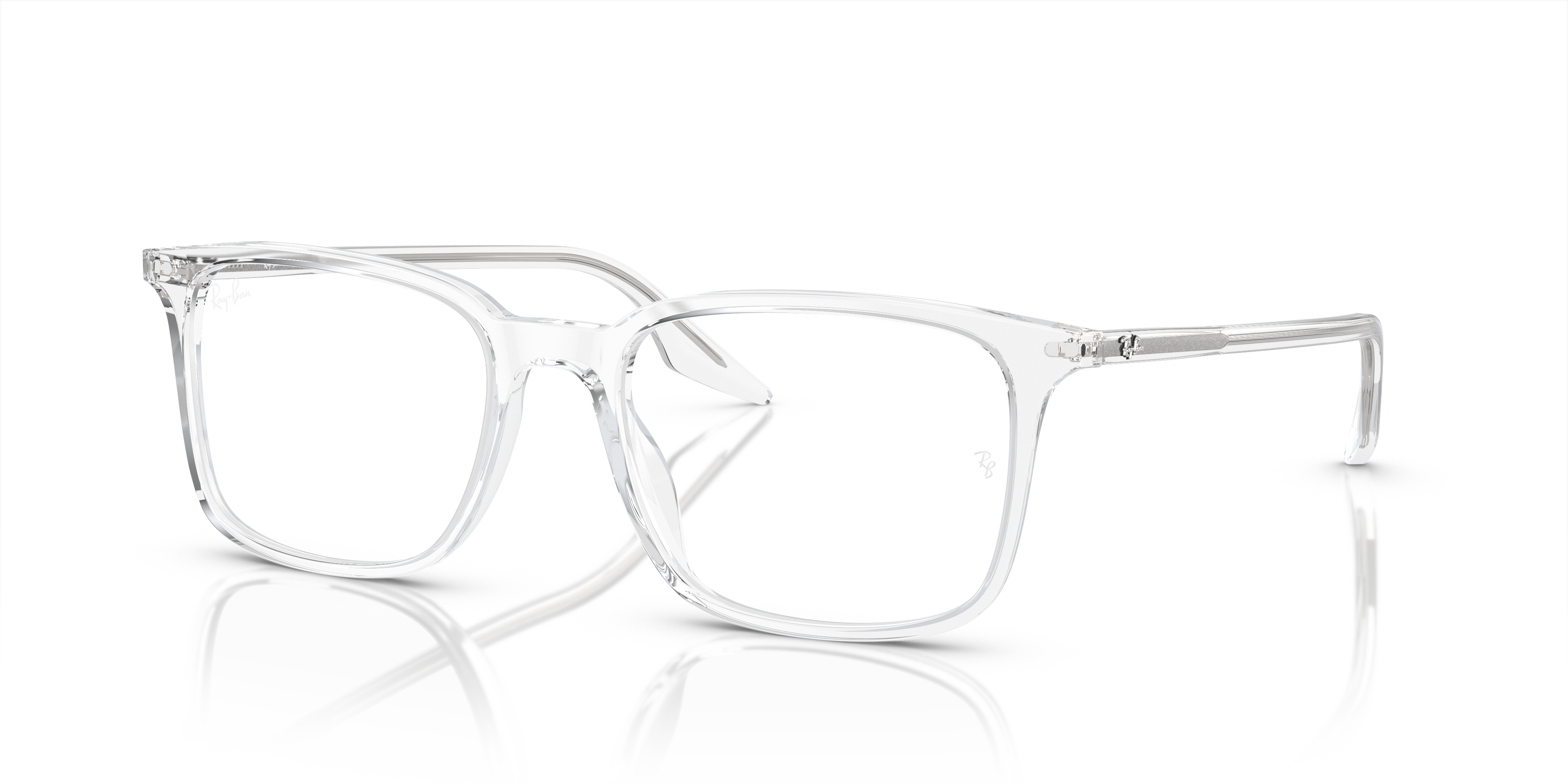 RB5421 OPTICS Polished Transparent Frame Demo Lens Lenses 53-19