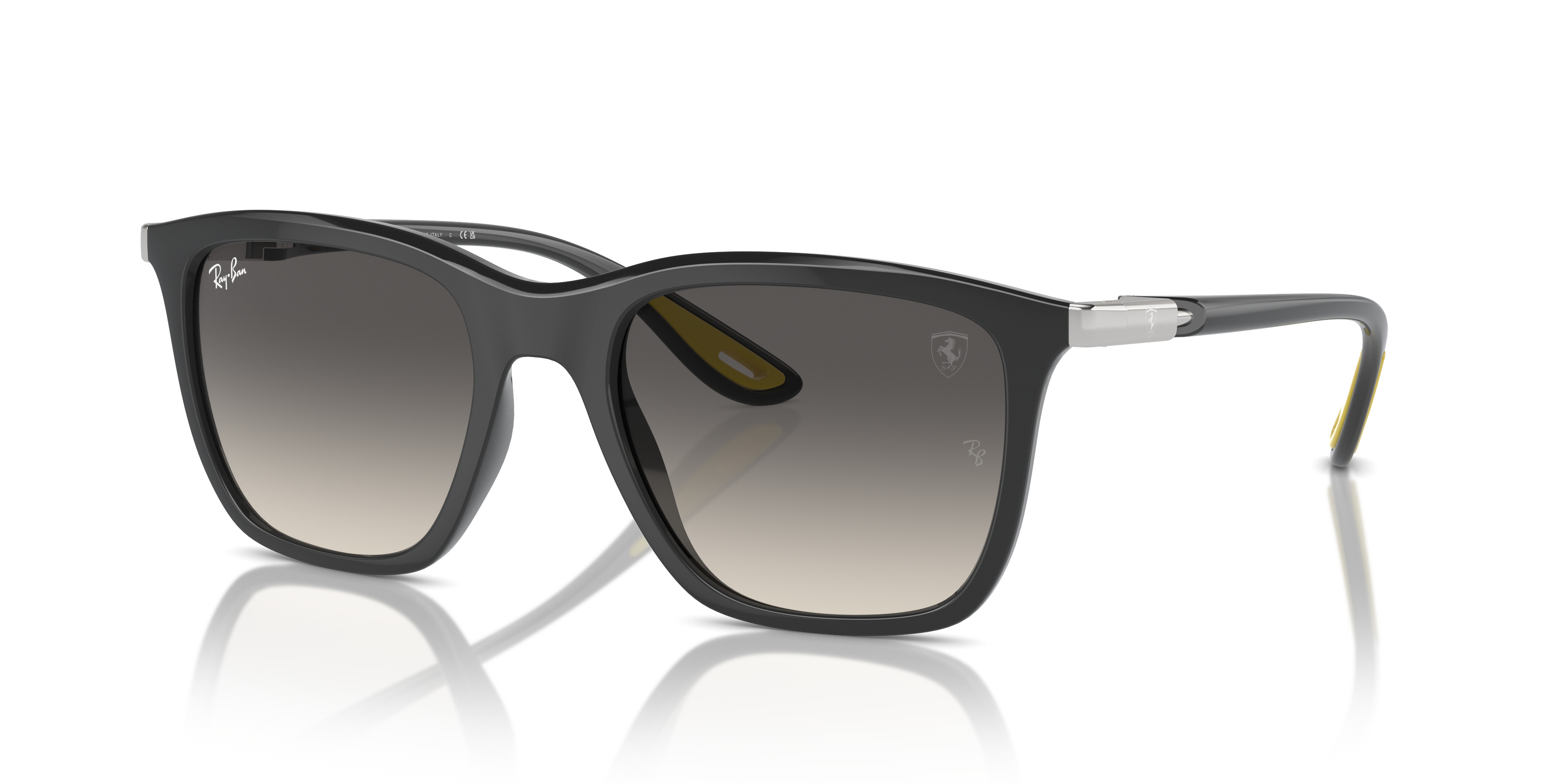 美品 レイバンサングラス Ray-Ban グレーレンズ フレーム黒 レイバン公式ストア】 Ray-Ban® RB4433M SCUDERIA FERRARI