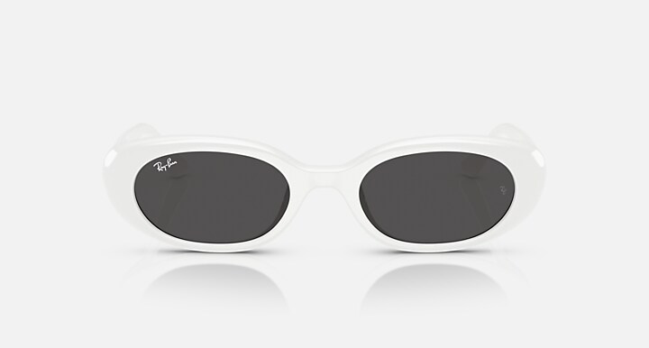 Ray-Ban Sunglasses Unisex Rb4441d Bio-based - White Frame Grey Lenses 53-21