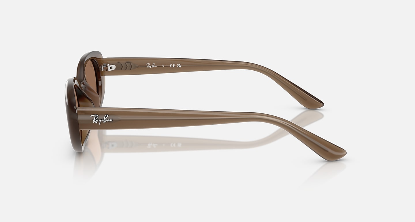 Ray-Ban Sunglasses Unisex Rb4441d Bio-based - Opal Brown Frame Brown Lenses 53-21