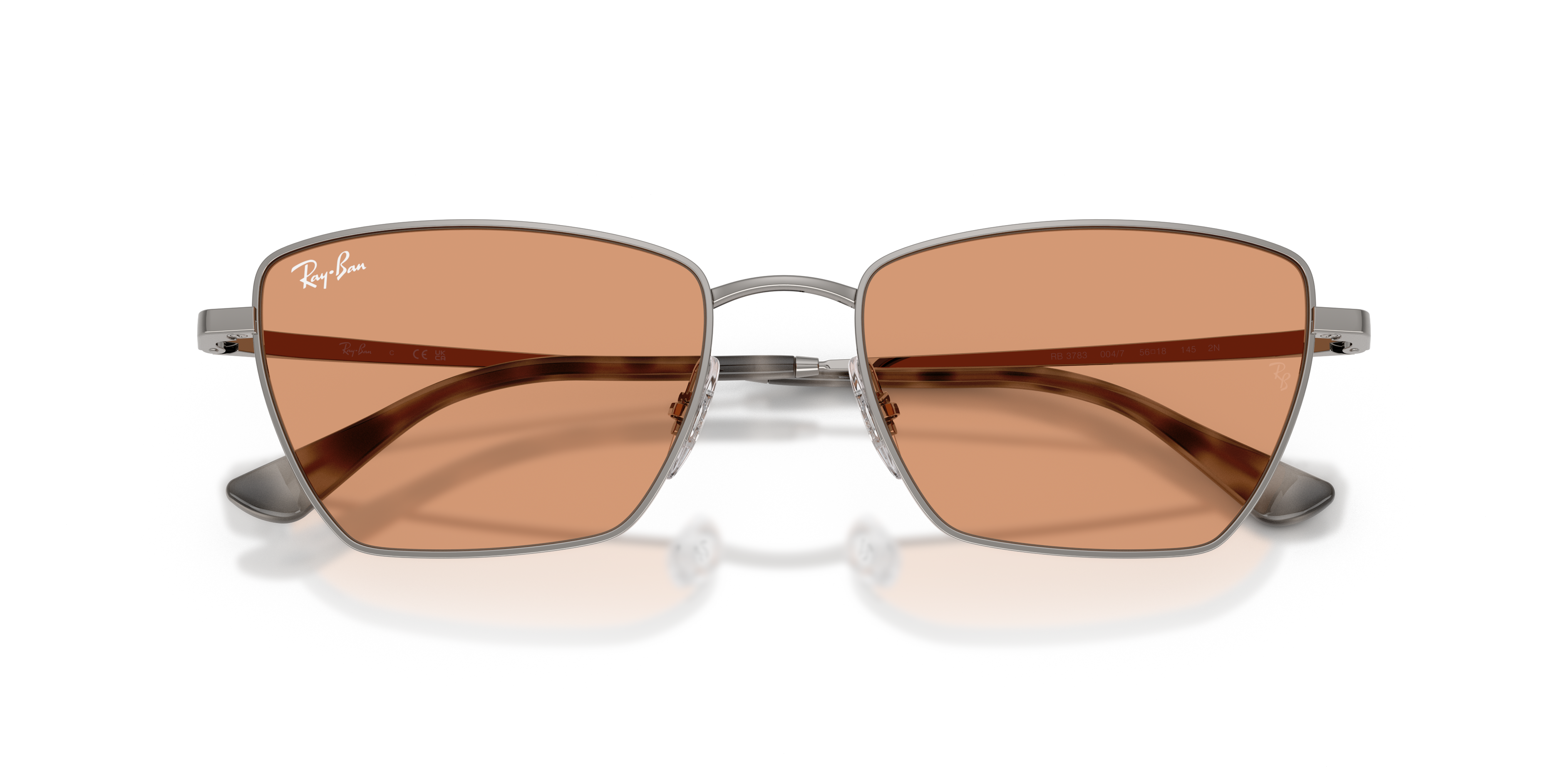 DREA BIO-BASED Sunglasses in Gunmetal and Orange - RB3783 | Ray