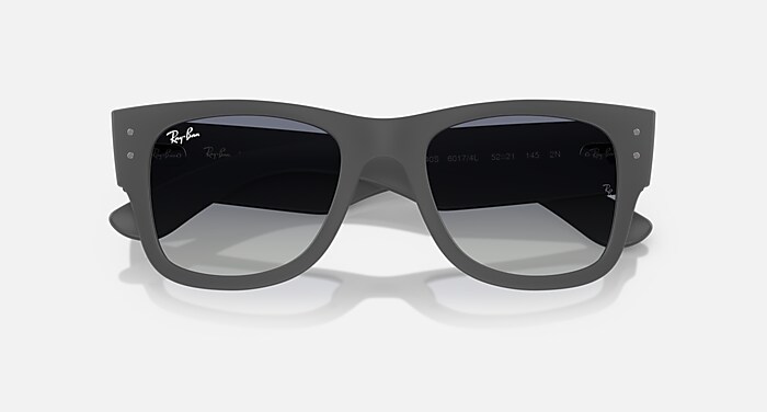 Ray-Ban Sunglasses Unisex Mega Wayfarer Liteforce - Sand Black Frame Grey Lenses 52-21 Polarized