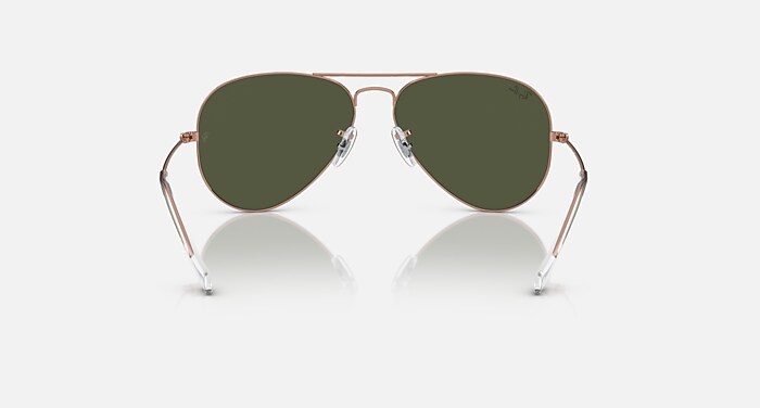 Ray-Ban Rose Gold Aviators RB2035 Ray-Ban Ray-Ban Aviator Gradient Sunglasses - Gold/Silver  main image 4