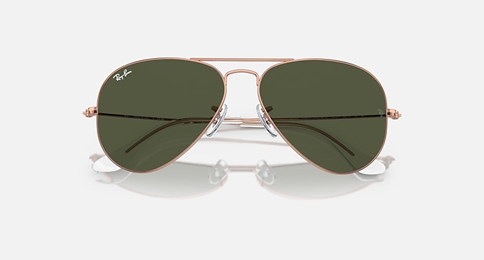 レイバン公式ストア】 Ray-Ban® AVIATOR ROSE GOLD サングラス  