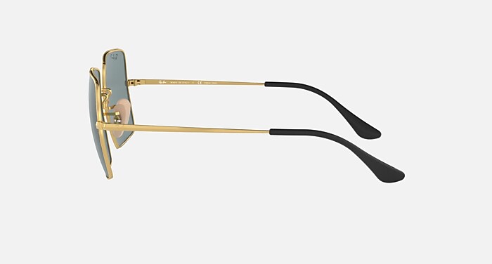 SQUARE BY PEGGY GOU Sunglasses in Gold and Polarized Grey 