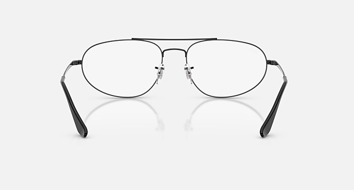 Ray-Ban ブラック オーバル メガネ レイバン公式ストア】 Ray-Ban® EXPLORER IV OPTICS メガネ | ブラック