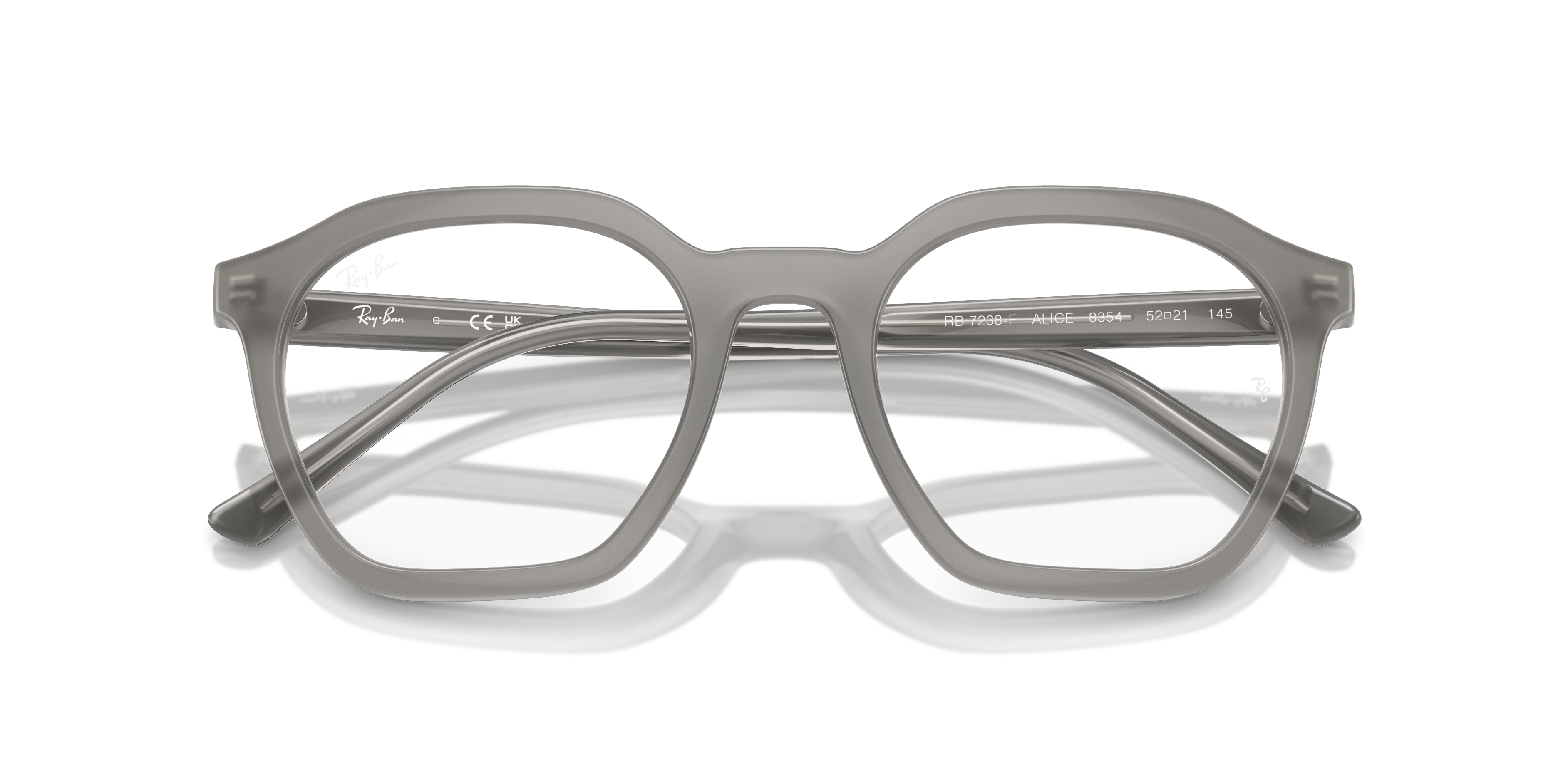 Ray-Ban Alice Optics Eyeglasses Black Frame Clear Lenses Polarized 52-21 88$