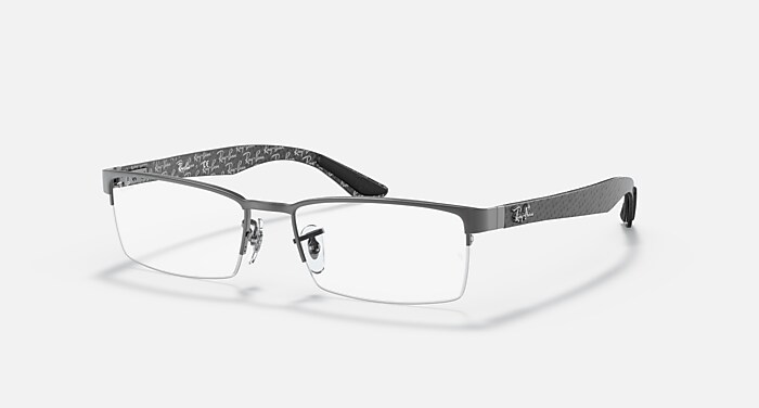 邦楽 RAYS RB5285 OPTICS Eyeglasses with Black On Transparent Frame