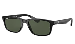 Ray-Ban Sunglasses Unisex Thalia - Black Frame Green Lenses Polarized 53-18