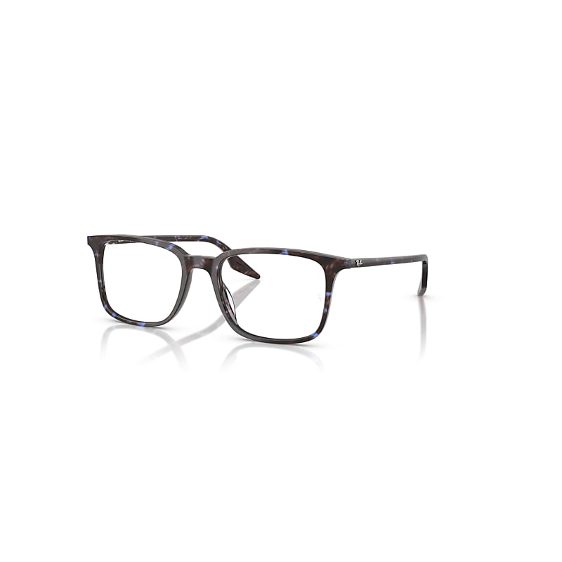 Ray Ban Rb5421 Optics Havana Blue Turtle Fassung Klar Glas Polarisiert 55-19 In Havana Blue Turtle