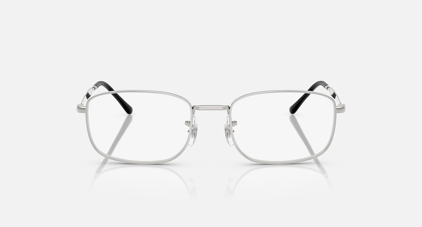 Ray-Ban Eyeglasses Unisex Rb6533 Optics Prescription - Silver Frame Clear Lenses 54-19 Polarized
