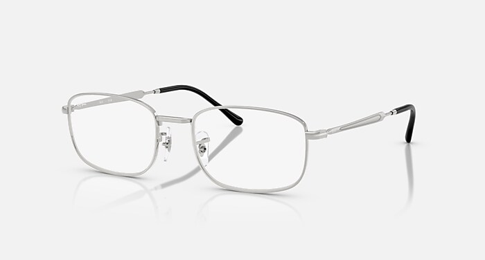 Ray-Ban Eyeglasses Unisex Rb6533 Optics Prescription - Silver Frame Clear Lenses 54-19 Polarized