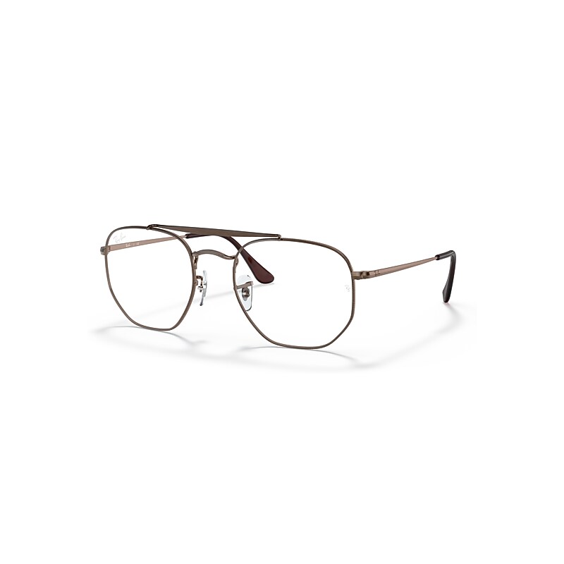 Ray-Ban Eyeglasses Unisex Marshal Optics - Antique Copper Frame Clear Lenses 54-21