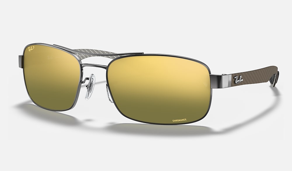 Ray-BanRB8319CH CHROMANCE偏光カーボンフレームITALY Sunglasses in RB8319CH CHROMANCE and Czarny Srebrny