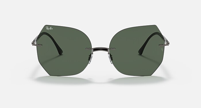 小物 Ray-Ban SUNGLASSES 0RB8065 POLARIZED RB8065 TITANIUM Sunglasses in Black and Green Classic