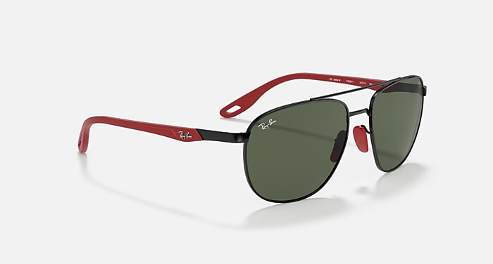 RB3659M SCUDERIA FERRARI COLLECTION Sunglasses in Black and Green 