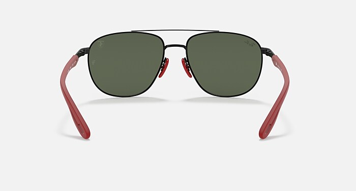 RB3659M SCUDERIA FERRARI COLLECTION Sunglasses in Black and Green 