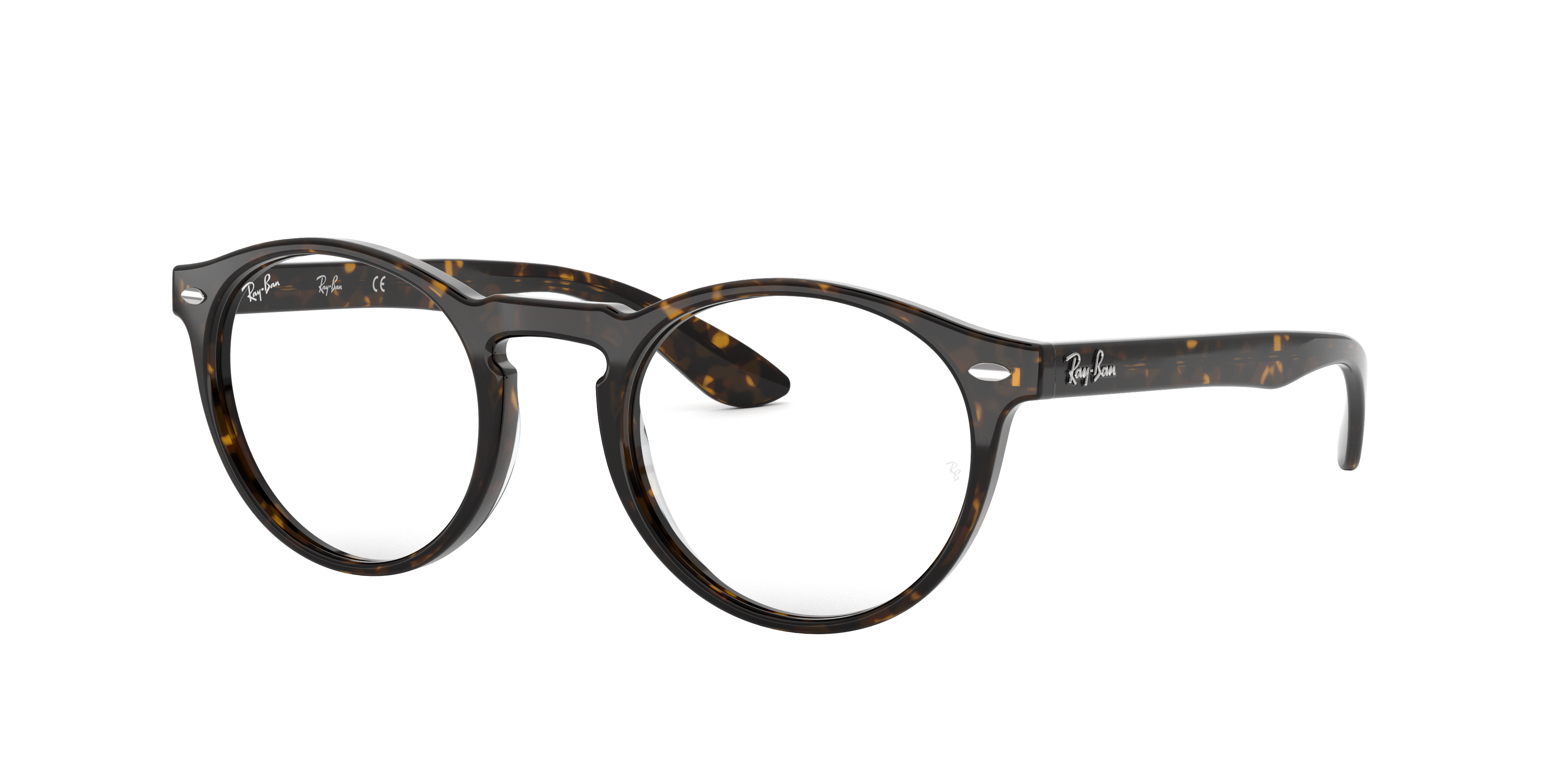 RB5283 OPTICS Polished Dark Havana Frame Clear Lenses 49-21
