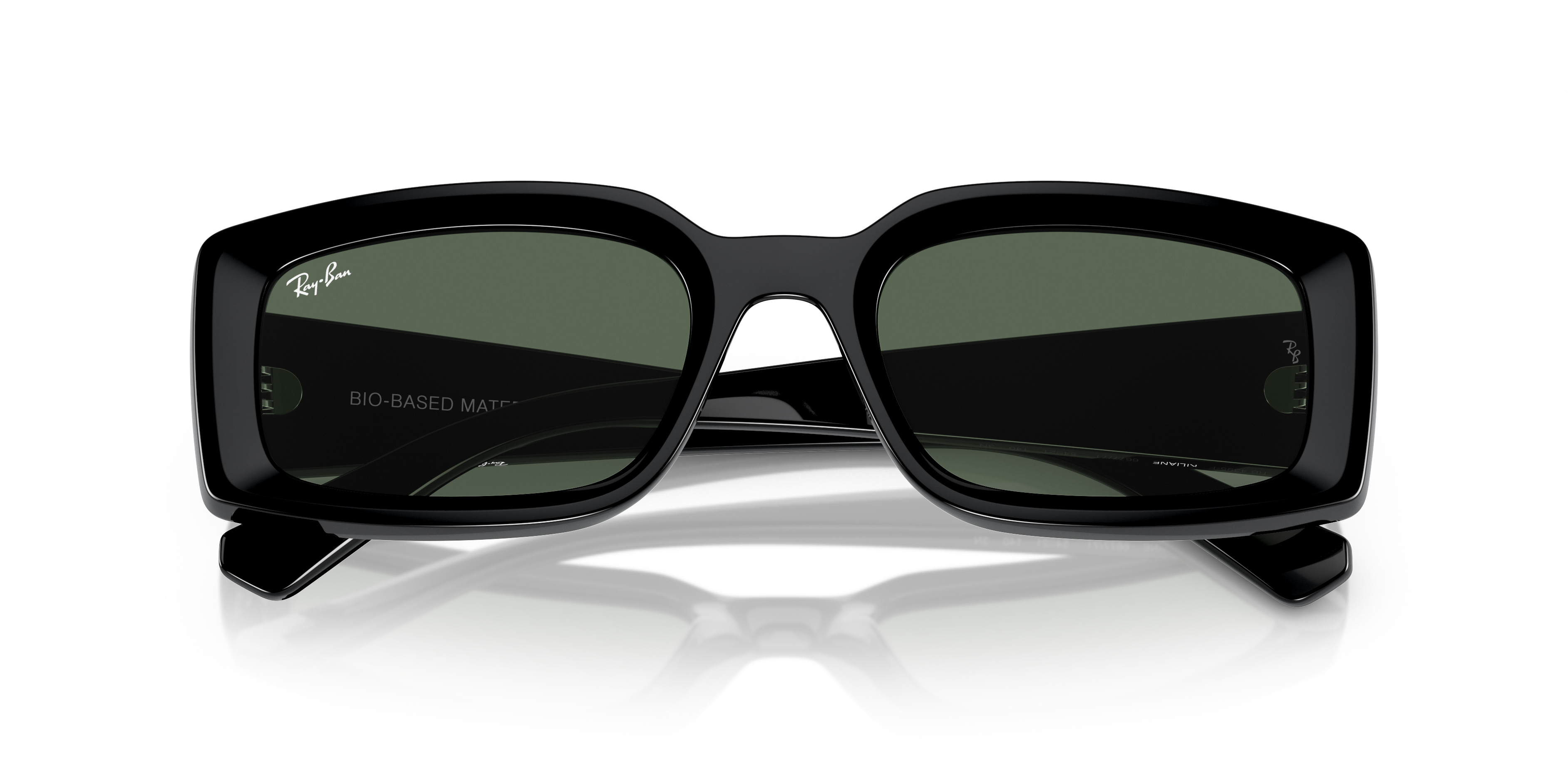 KILIANE BIO-BASED Sunglasses in Black and Dark Green - RB4395F