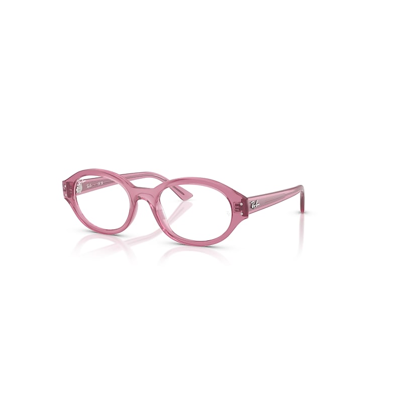 Ray Ban Shilo Optics Bio-based  Rosa Fassung Klar Glas Polarisiert 52-20 In Rosa