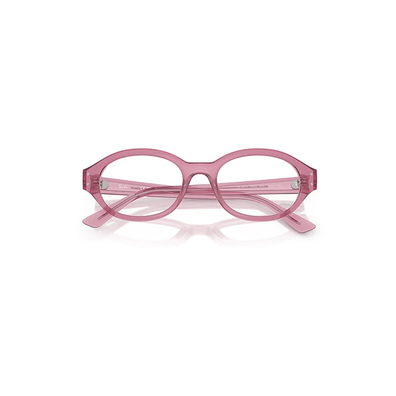 Ray Ban Shilo Optics Bio-based Eyeglasses Pink Frame Clear Lenses Polarized 54-20 In Pink