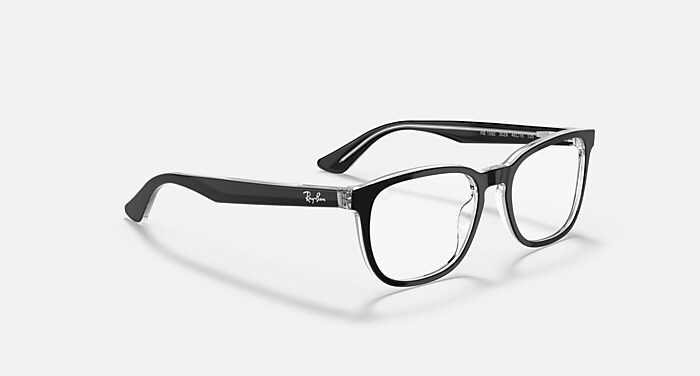 RB1592 OPTICS KIDS Eyeglasses with Black On Transparent