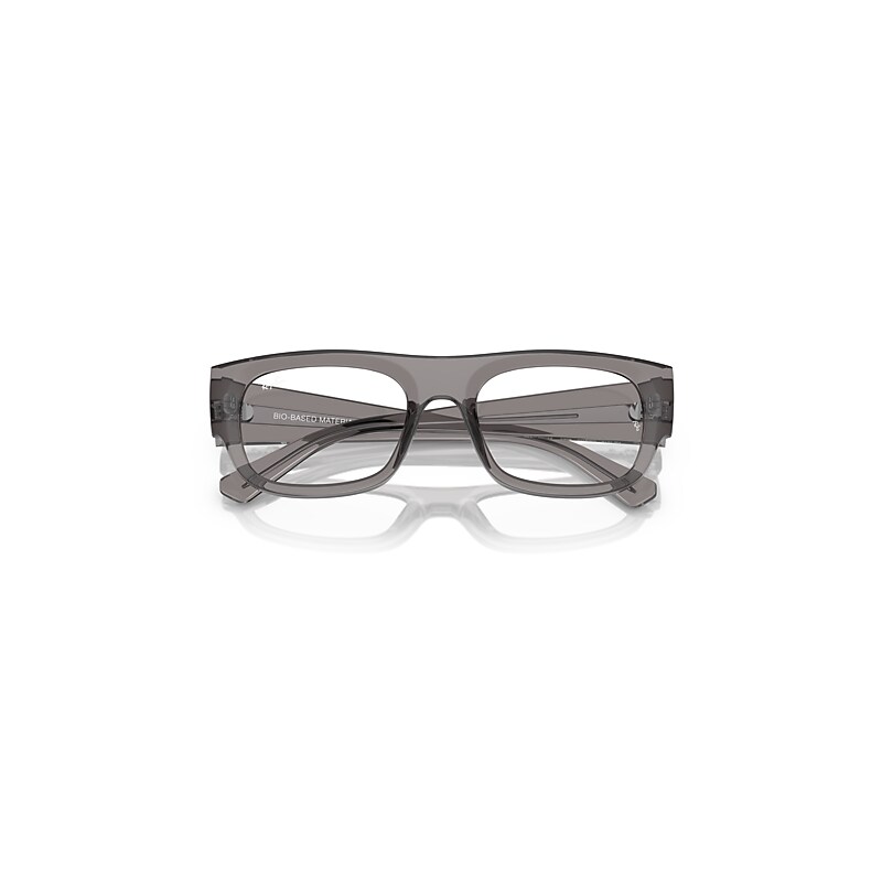 Ray-Ban Kristin Optics Bio-based Eyeglasses Transparent Grey Frame Clear Lenses Polarized 54-20