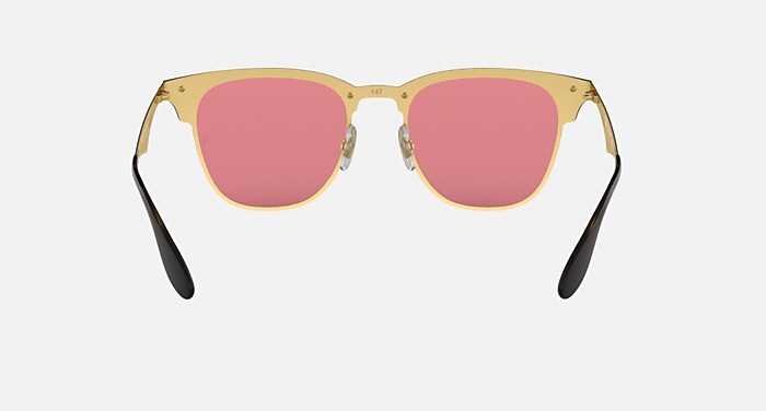 BLAZE CLUBMASTER Sunglasses in Gold and Pink - RB3576N | Ray  display picture 1